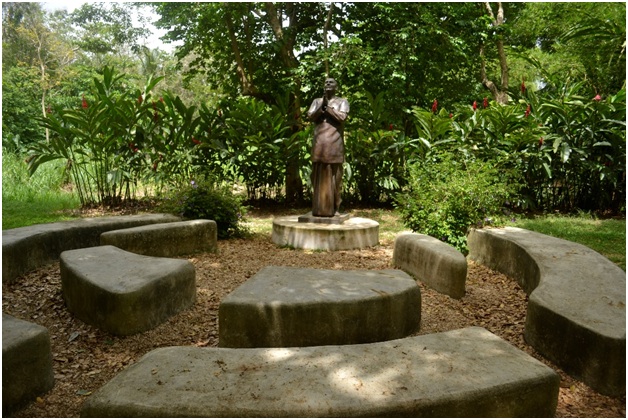 Área de meditación Sri Chinmoy Kumar. Foto: Archivo/Perla Alessandra Hernández Negrón