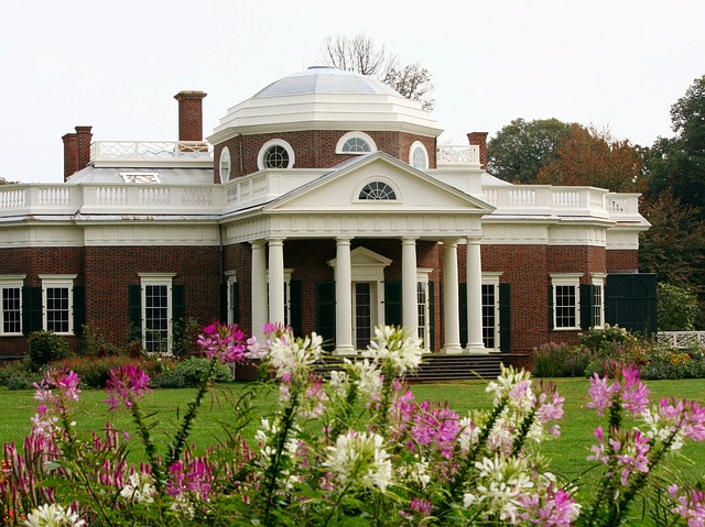 Monticello fue la residencia de Thomas Jefferson en Virginia. Foto: Pixabay.com